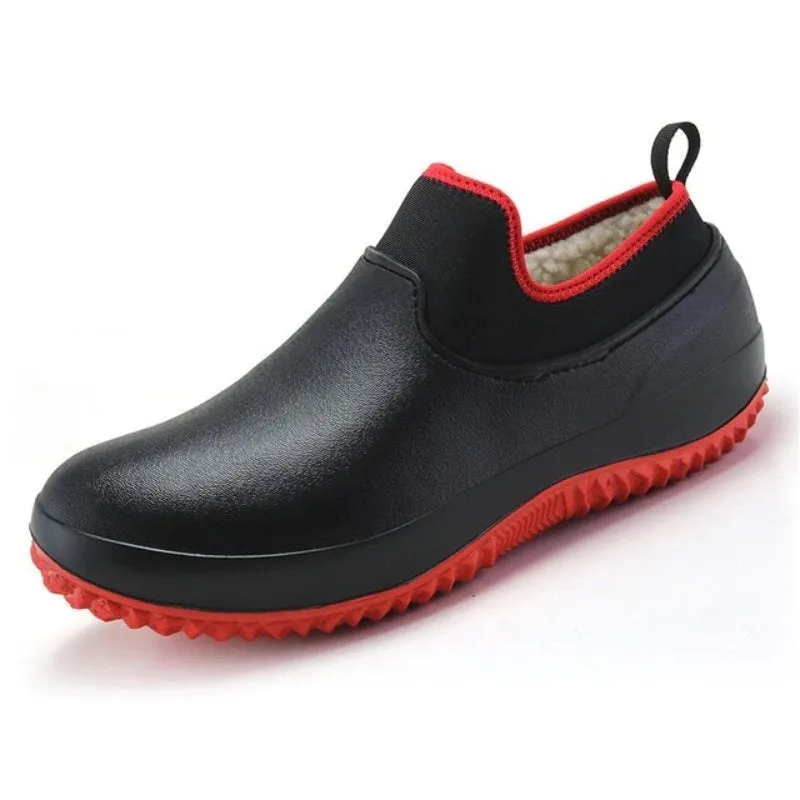 Cuzcare Slip-on Waterproof Orthopedic Shoes Rubber Winter Boots For Men