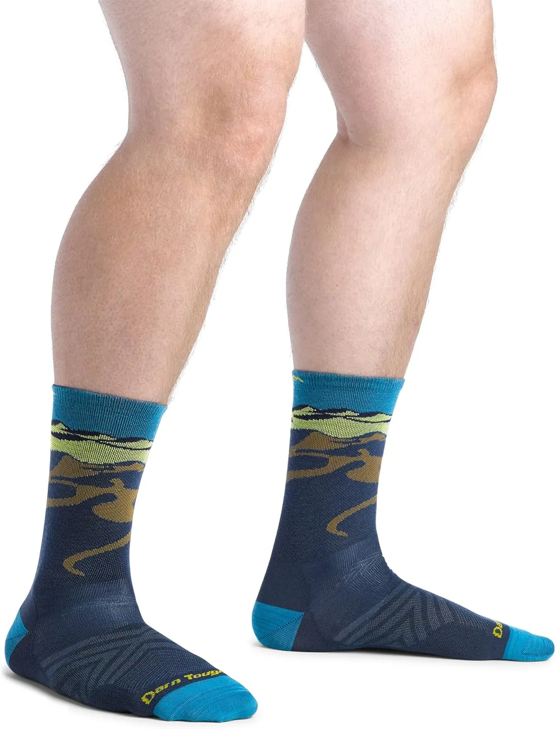Darn Tough Vermont Micro-Crew Men's Running Socks, Ridge Runner - Ultra-Lightweight Socks for Men, Style 1065