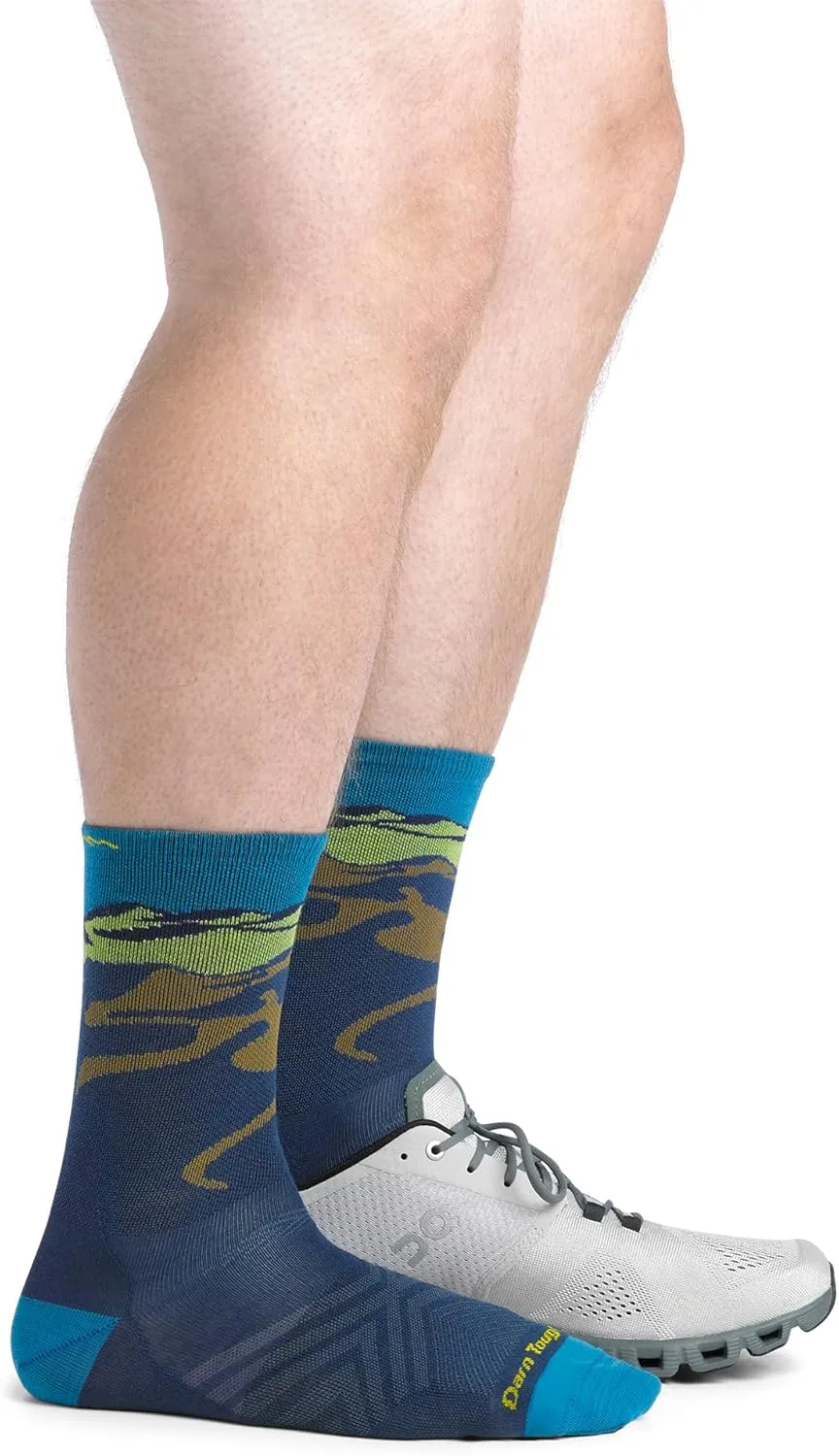 Darn Tough Vermont Micro-Crew Men's Running Socks, Ridge Runner - Ultra-Lightweight Socks for Men, Style 1065