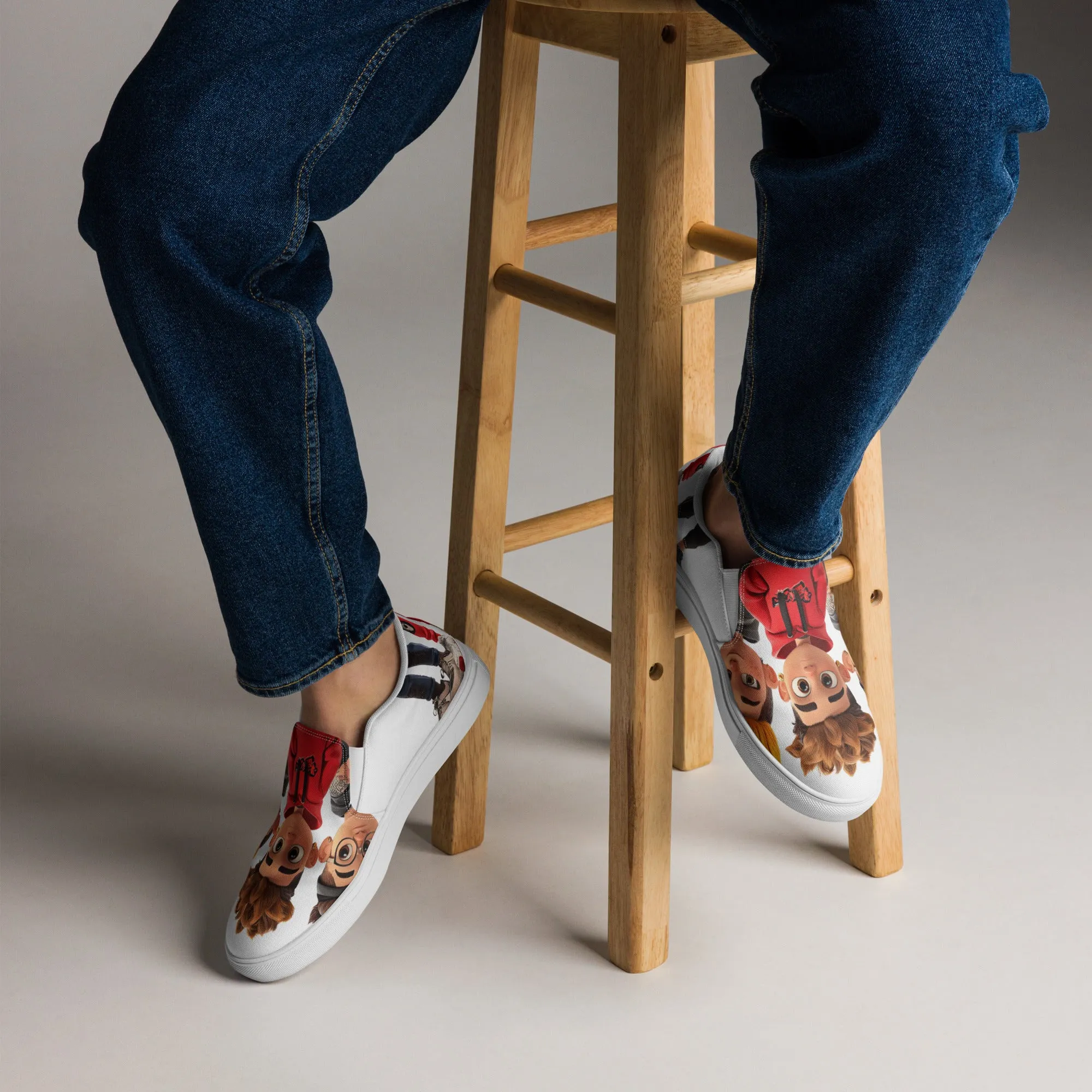 DUO MODERN "Trio Mode" Men’s Slip-On Canvas Shoes