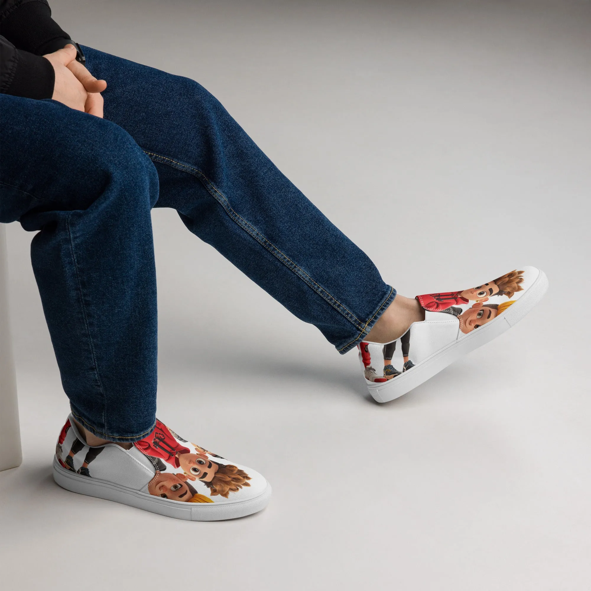 DUO MODERN "Trio Mode" Men’s Slip-On Canvas Shoes