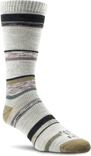 FARM TO FEET 8568 Unisex King No Cushion Merino Wool Crew Socks