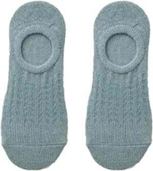 FLOOF Women's No Show Sock in Blue, O/S
