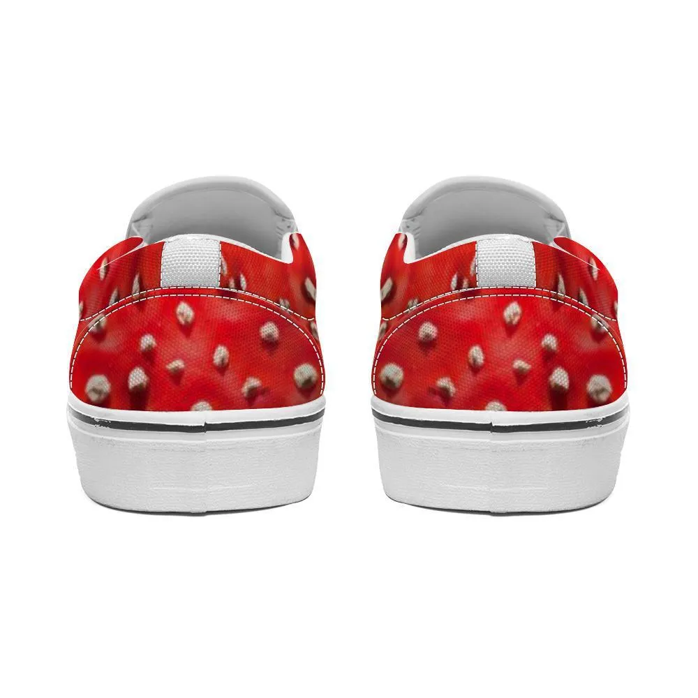Fly Agaric All-over shoes | Hippie Raver Slip-on Sneakers