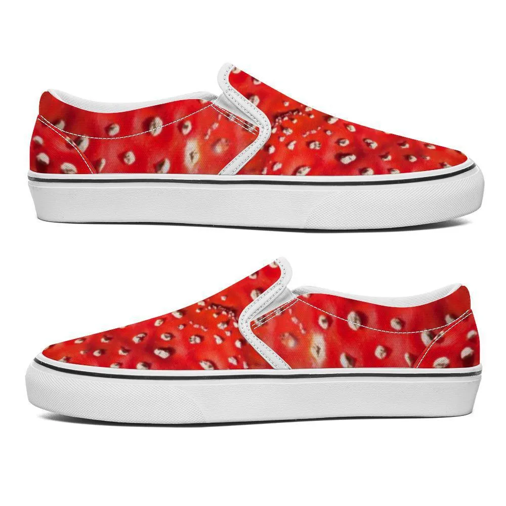 Fly Agaric All-over shoes | Hippie Raver Slip-on Sneakers