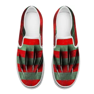 Freddy's Claws - Krueger Shoes | Horror Freak Slip-on Sneakers
