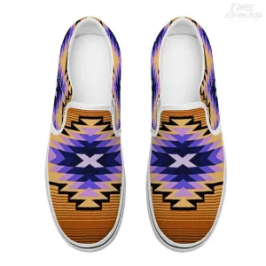 Funky shaman Purple Sienna - Native American Shoes / Slip-on Sneakers