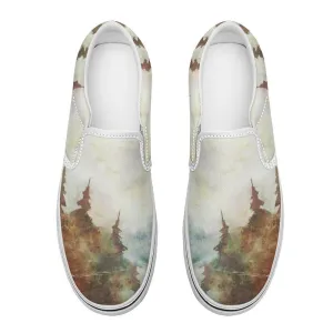 Happy Little Trees - Bob Ross Tribute Shoes | Art Freak Slip-on sneakers