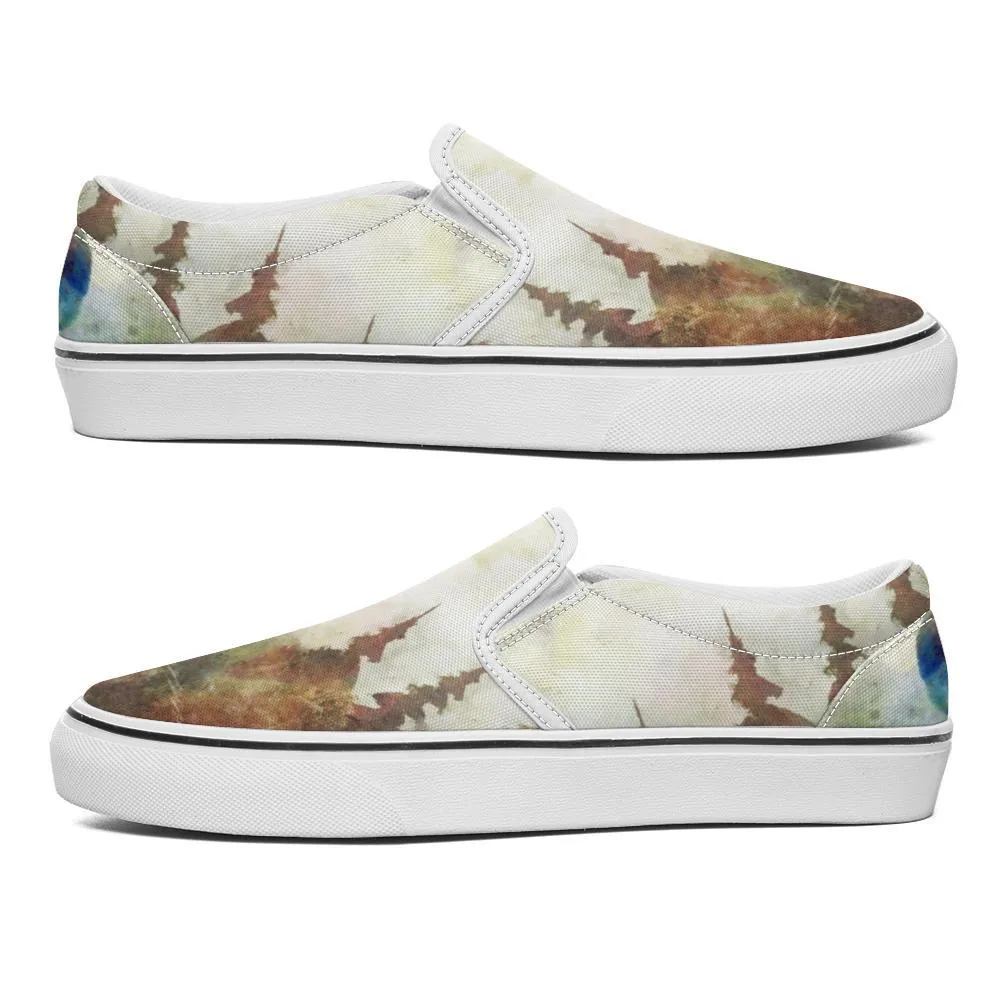 Happy Little Trees - Bob Ross Tribute Shoes | Art Freak Slip-on sneakers