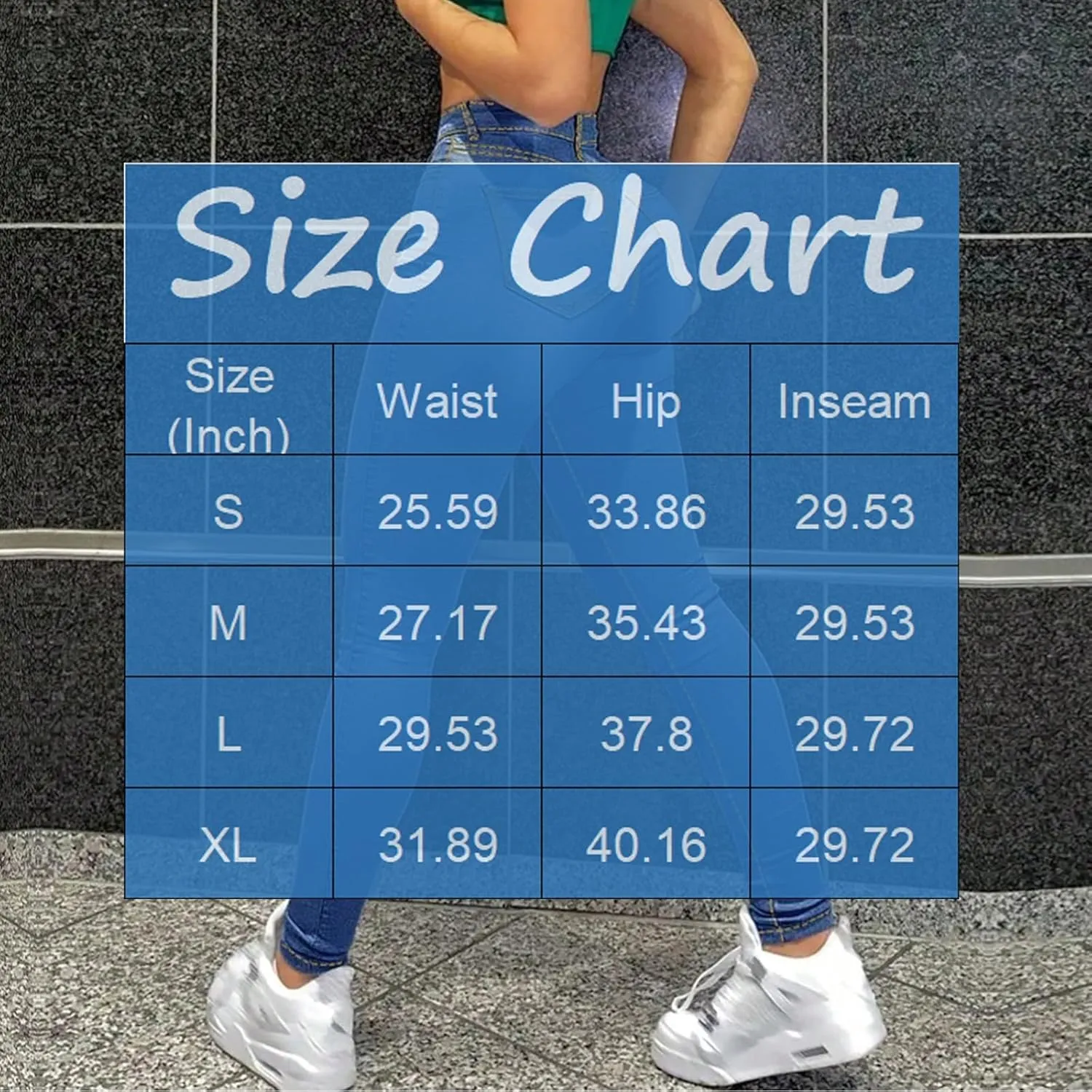 Jeans for Women High Waist Skinny Tummy Control Stretch Plus Size Jeans Slim Fit Butt Lifting Denim Pants with Pocket