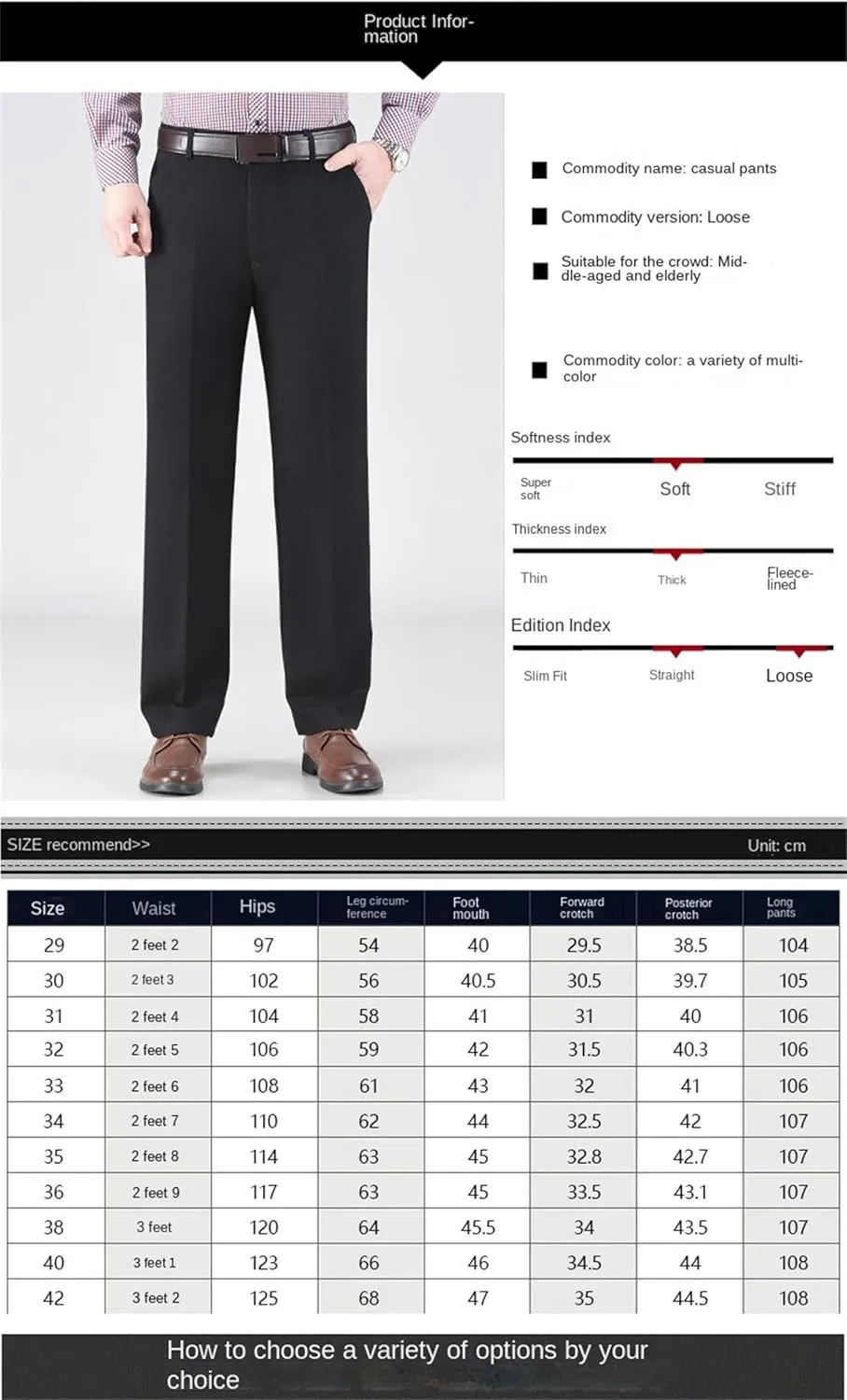 Jett Pants for Older Men, Jettjeans3 - Men's High Waist Casual Straight Fit Stretch Relaxed Fit Stretch Denim Jeans Over 60