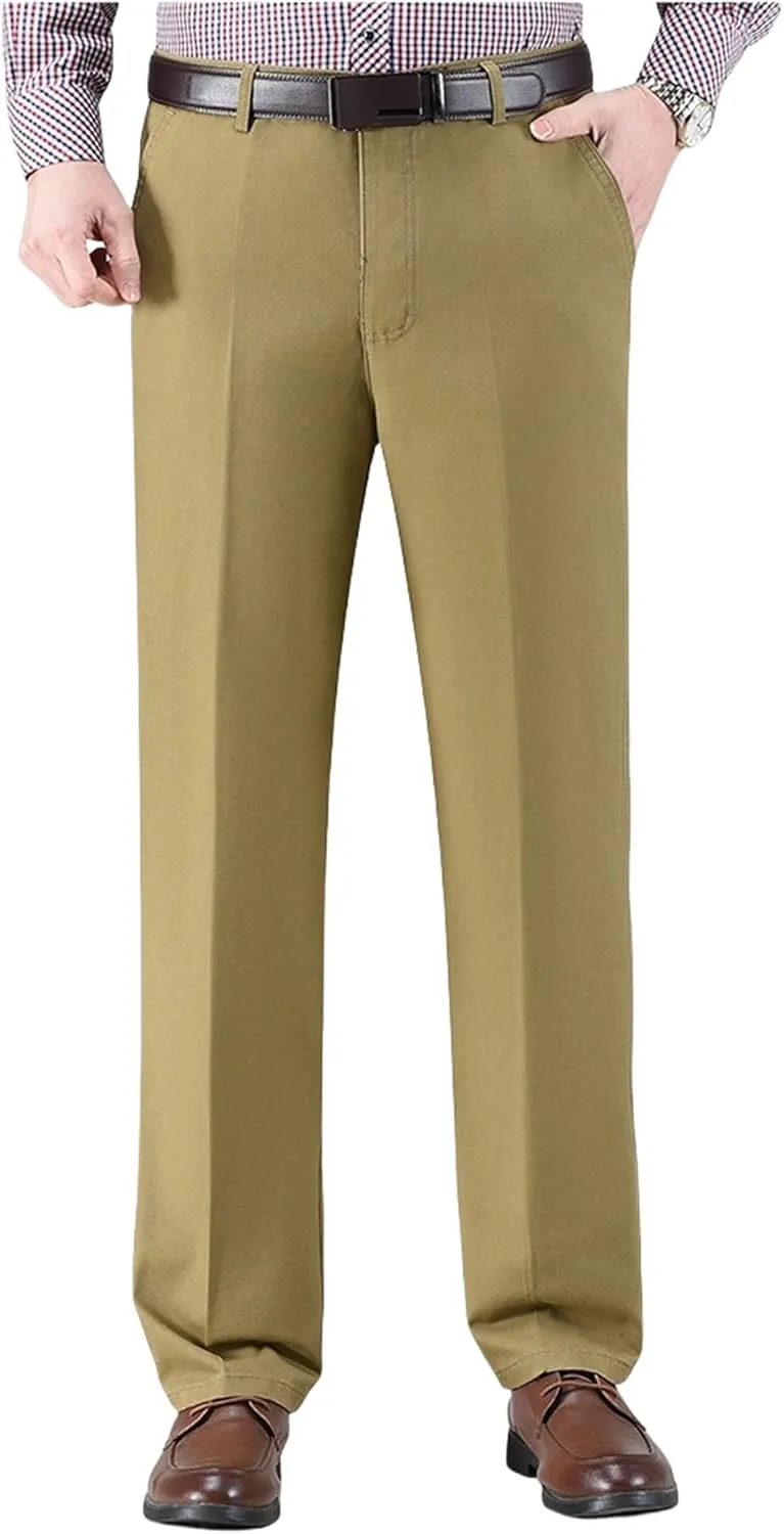 Jett Pants for Older Men, Jettjeans3 - Men's High Waist Casual Straight Fit Stretch Relaxed Fit Stretch Denim Jeans Over 60