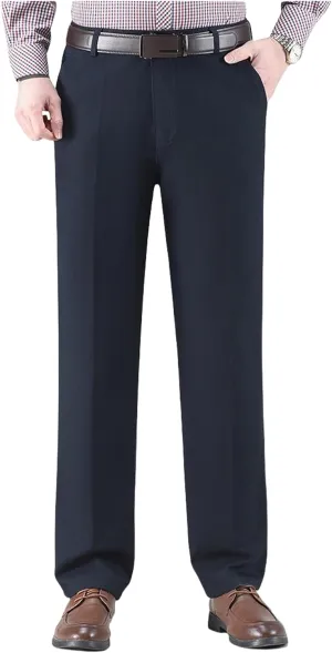 Jett Pants for Older Men, Jettjeans3 - Men's High Waist Casual Straight Fit Stretch Relaxed Fit Stretch Denim Jeans Over 60