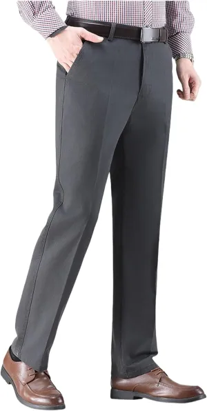 Jett Pants for Older Men, Jettjeans3 - Men's High Waist Casual Straight Fit Stretch Relaxed Fit Stretch Denim Jeans Over 60