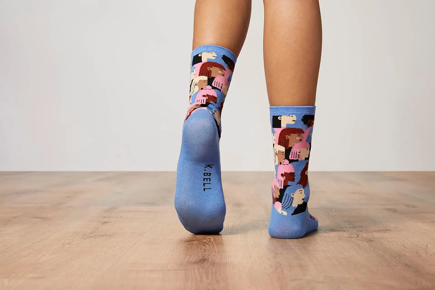 K. Bell Fun Women Unite Crew Socks-1 Pairs-Cool & Empowering Novelty Gifts