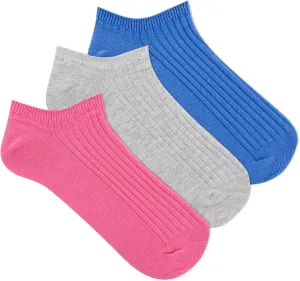 K. Bell Socks Women's Ribbed Repreve Low Cut Socks-3 Pairs-Casual No Show Fashion Gifts