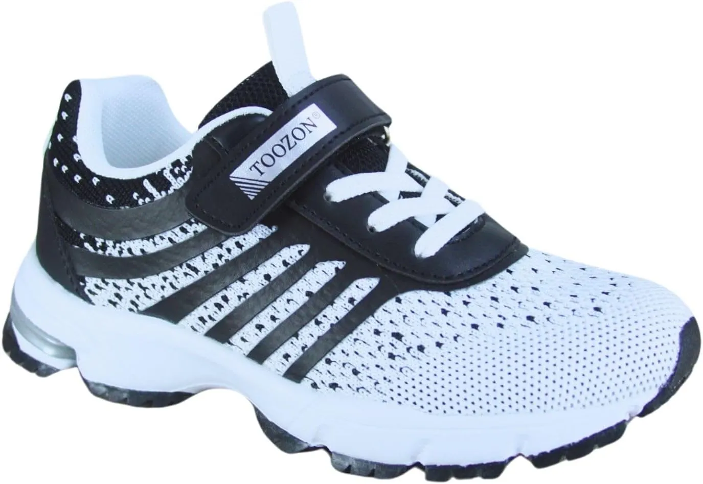 Kids Girls and Boys Lightweight Strap Running Athletic School Sneakers Shoes