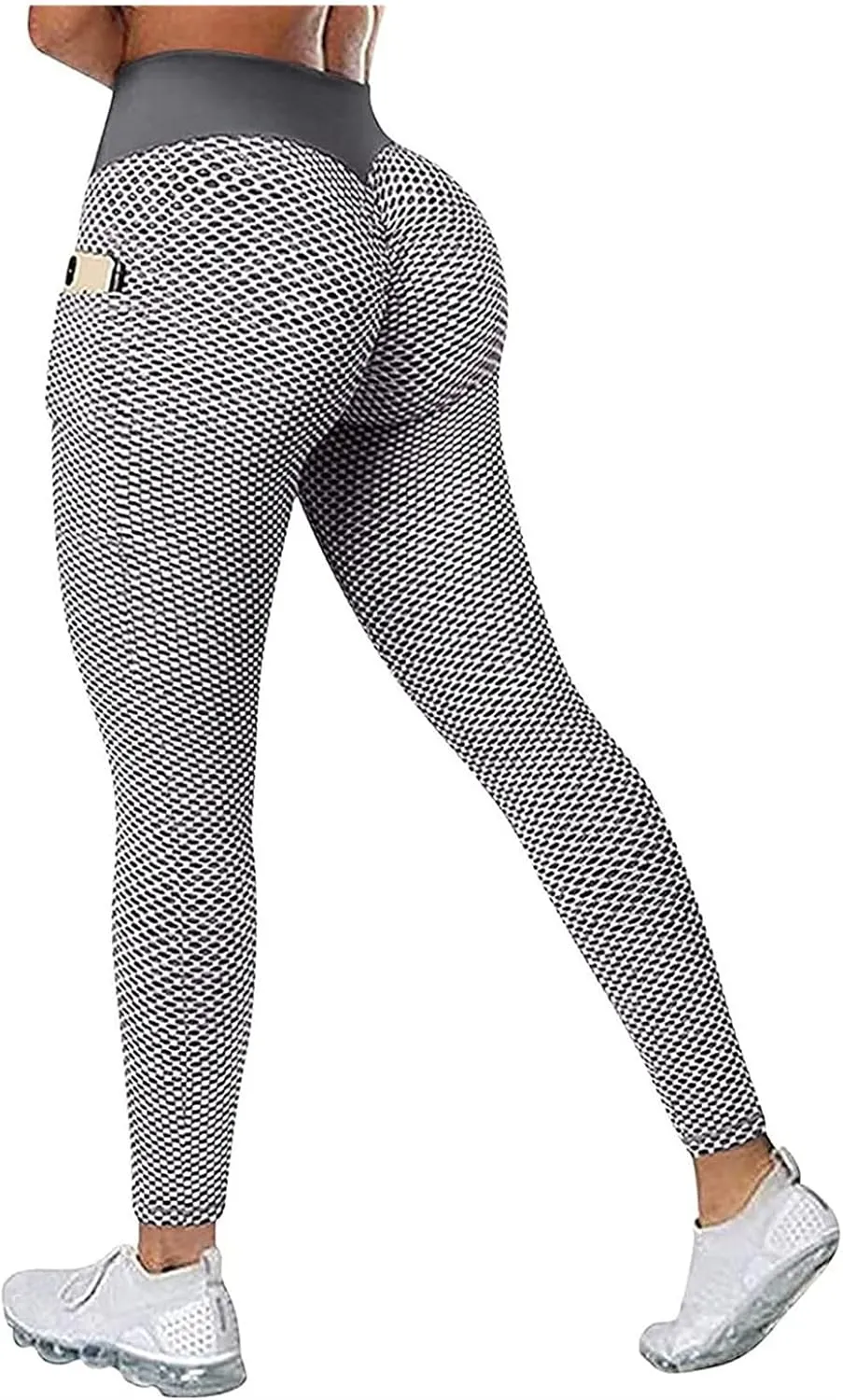 Ladmiple 2PCS Leggings for Women Tummy Control Butt Lifting Yoga Athletic Pants High Waist Workout Scrunch Booty Leggings