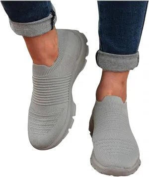 Ladmiple Gym Shoes For Women Workout Running Walking Tennis Shoes Slip On Lightweight Casual Non Slip Athletic Sneakers