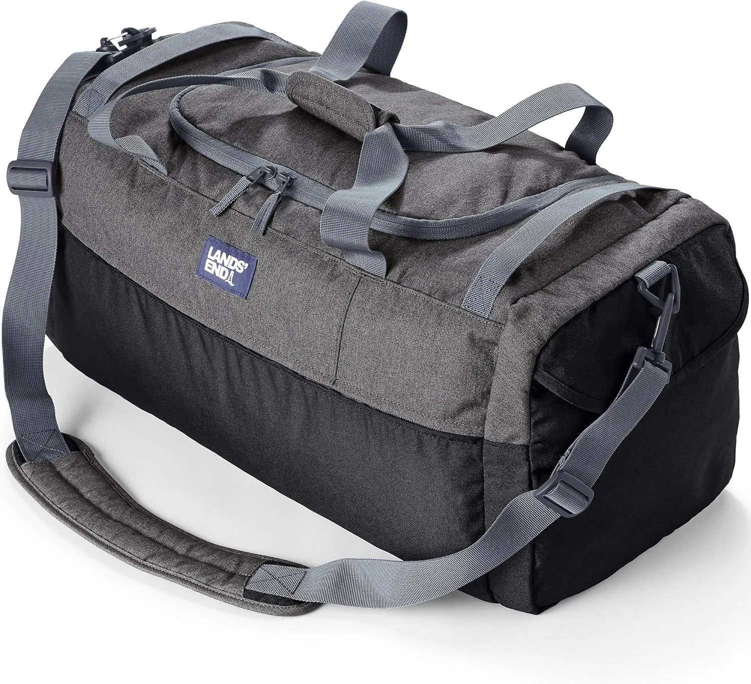 Lands' End Everyday Duffle Oxidized Gray Heather Medium