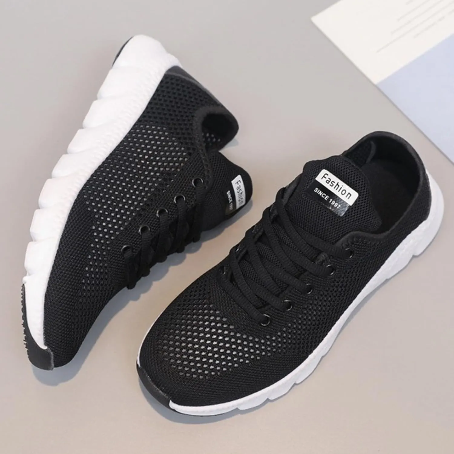 Lightweight Walking Tennis Shoes for Women Non Slip Cushion Fashion Running Tennis Shoes Versatile Dress Shoe
