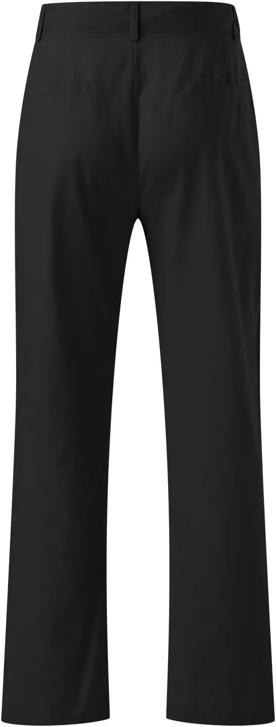 Linen Pants for Men Pleated Lightweight Loose Jogging Trousers Outdoor Running Summer Travel Pants