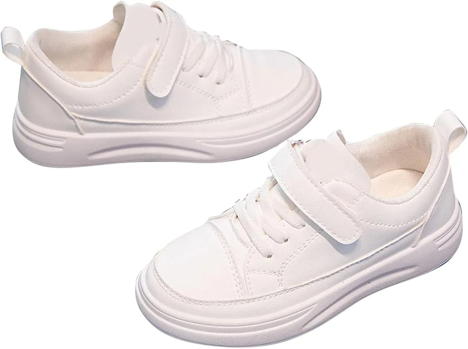 Little Boys Girls Lightweight School Sports Shoes Leather Water Proof Warm Flat Casual Running Students Shoes