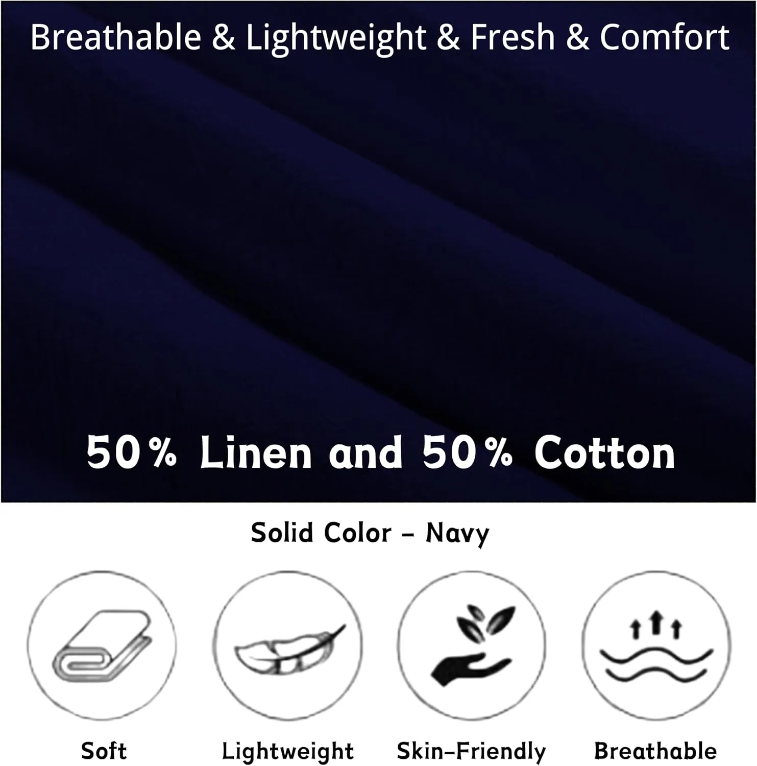 LNX Womens Linen Shorts High Waisted Wide Leg Drawstring Summer Beach Shorts with Pockets