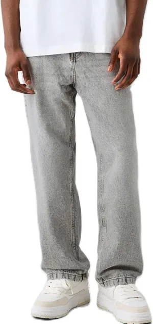 Men Jeans Straight fit High Waisted Work Jeans Relaxed Fit Baggy Denim Jeans Pants