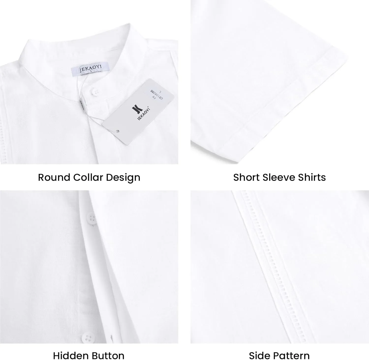 Mens Casual Linen Button Down Short Sleeve Shirts Beach Summer Spread Collar Pocket Tops