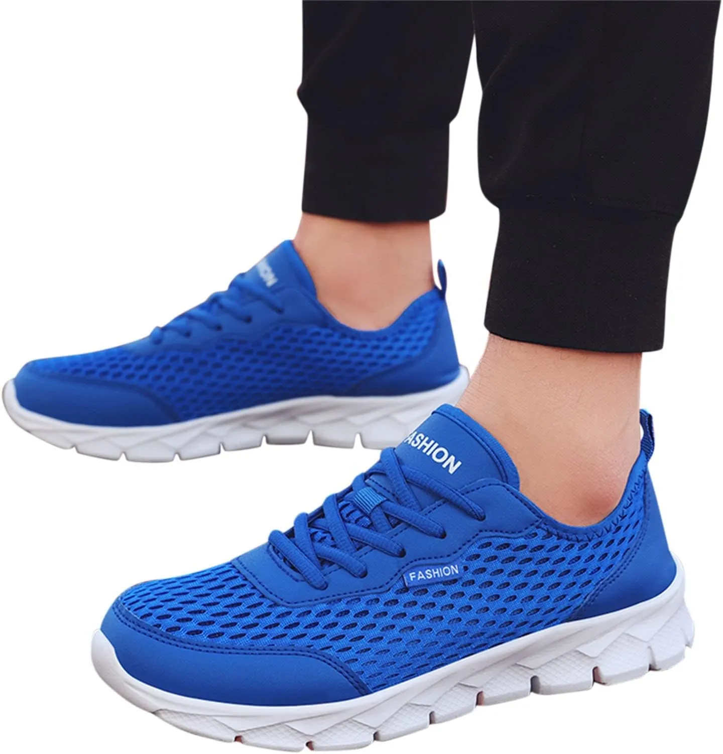 Men's Mesh Sneakers Oxfords Lace-Up Lightweight Casual Walking Sneakers Dress Shoes Fashion Walking Shoes