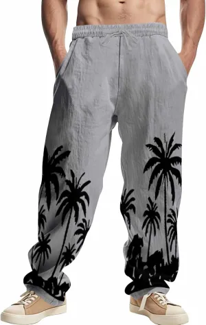Mens Running Pants Yoga Baggy Relaxed Fit Lightweight Stretch Quick Dry Trousers Travel Hiking Outdoor Pants