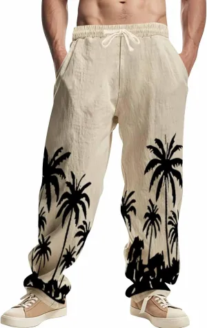 Mens Running Pants Yoga Baggy Relaxed Fit Lightweight Stretch Quick Dry Trousers Travel Hiking Outdoor Pants
