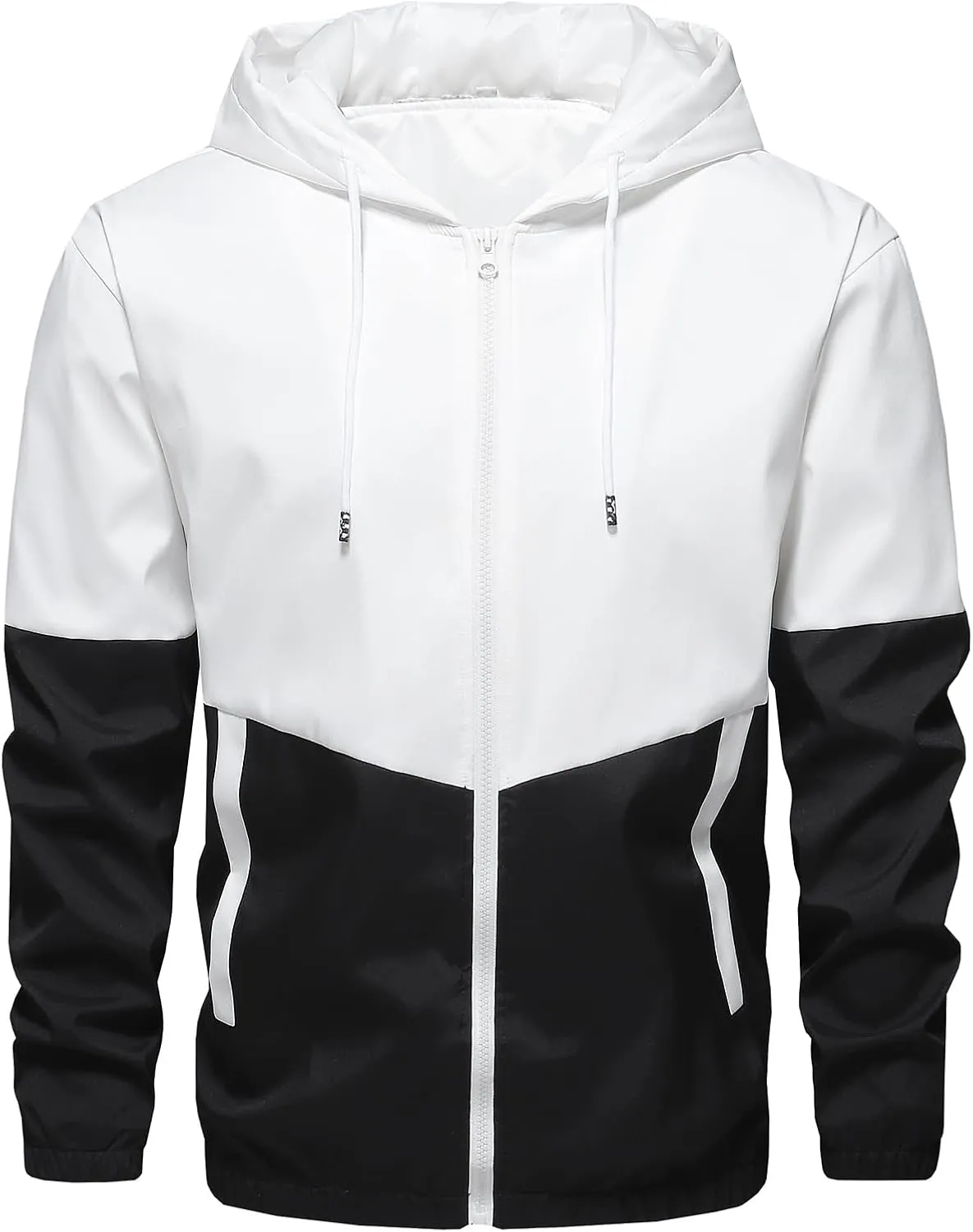 Men's Tracksuit 2 Piece Full Zip Athletic Sets Hoodie Casual Outdoor Jogging Jacket and Pants with Pockets