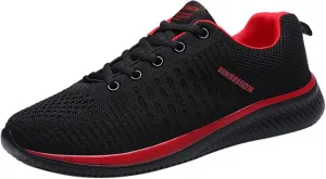 Men's Walking & Running Shoes Comfortable Lightweight Breathable Casual Sneakers Lace Up Slip On Cushion Sneaker