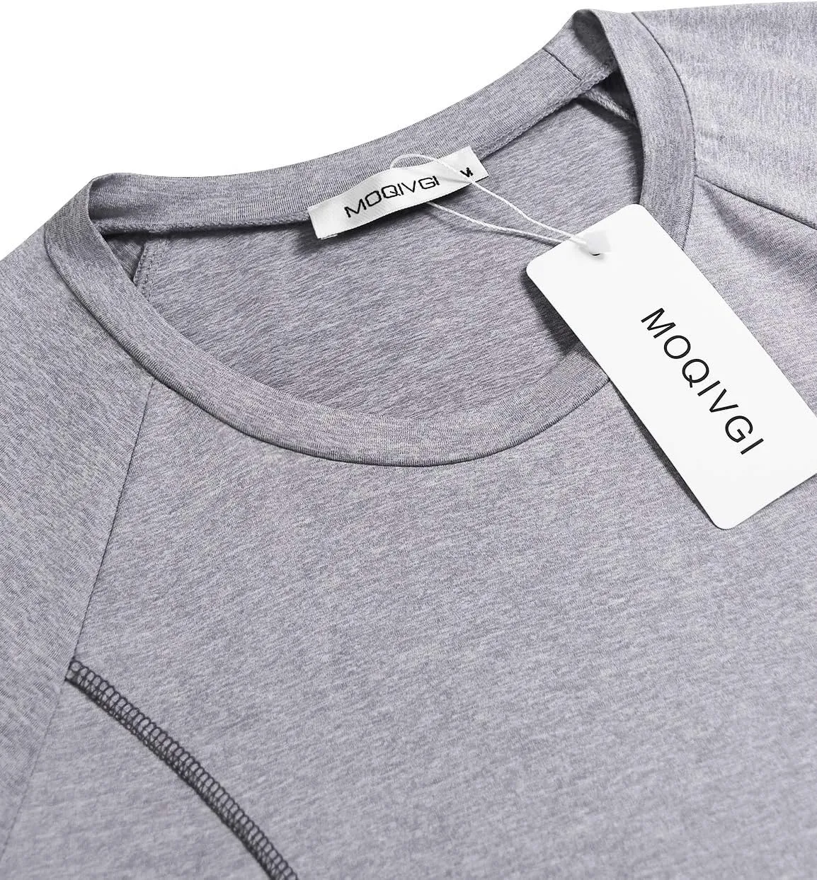 MOQIVGI Womens Short Sleeve Workout Shirts Yoga Running Fitness Activewear Tops