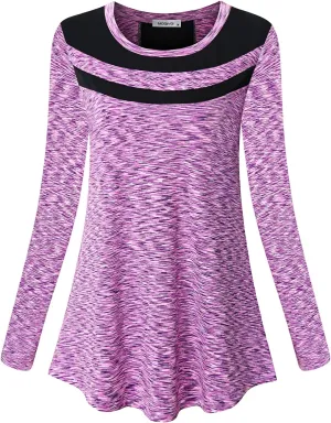 MOQIVGI Womens Short Sleeve Workout Tops Casual Wear Running Yoga Exercise Fitness Shirts Activewear