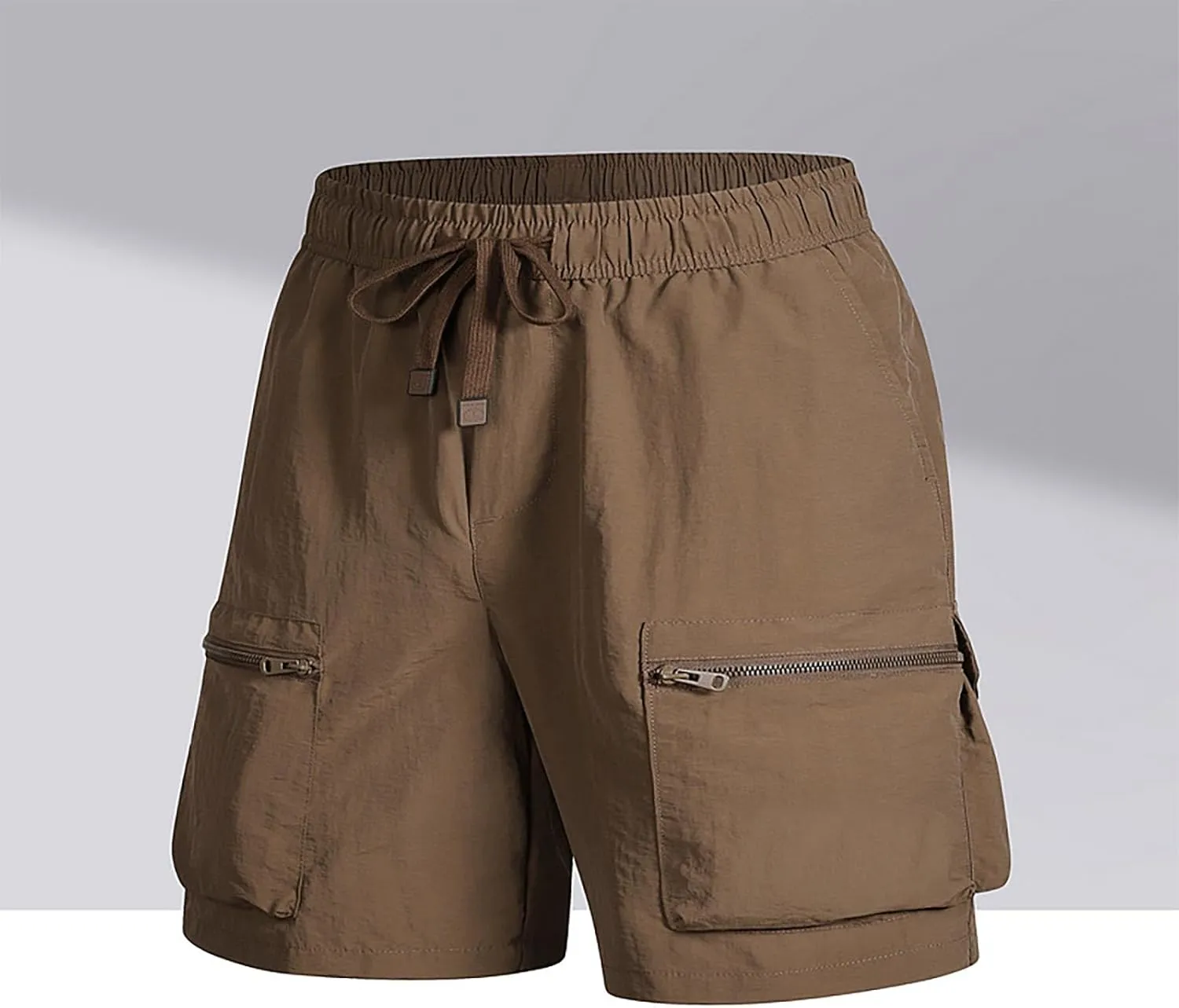 Muscularfit Shorts for Men Breathable Quick Dry Summer Workout Shorts Drawstring Elastic Waist Athletic Gym Short with Pocket
