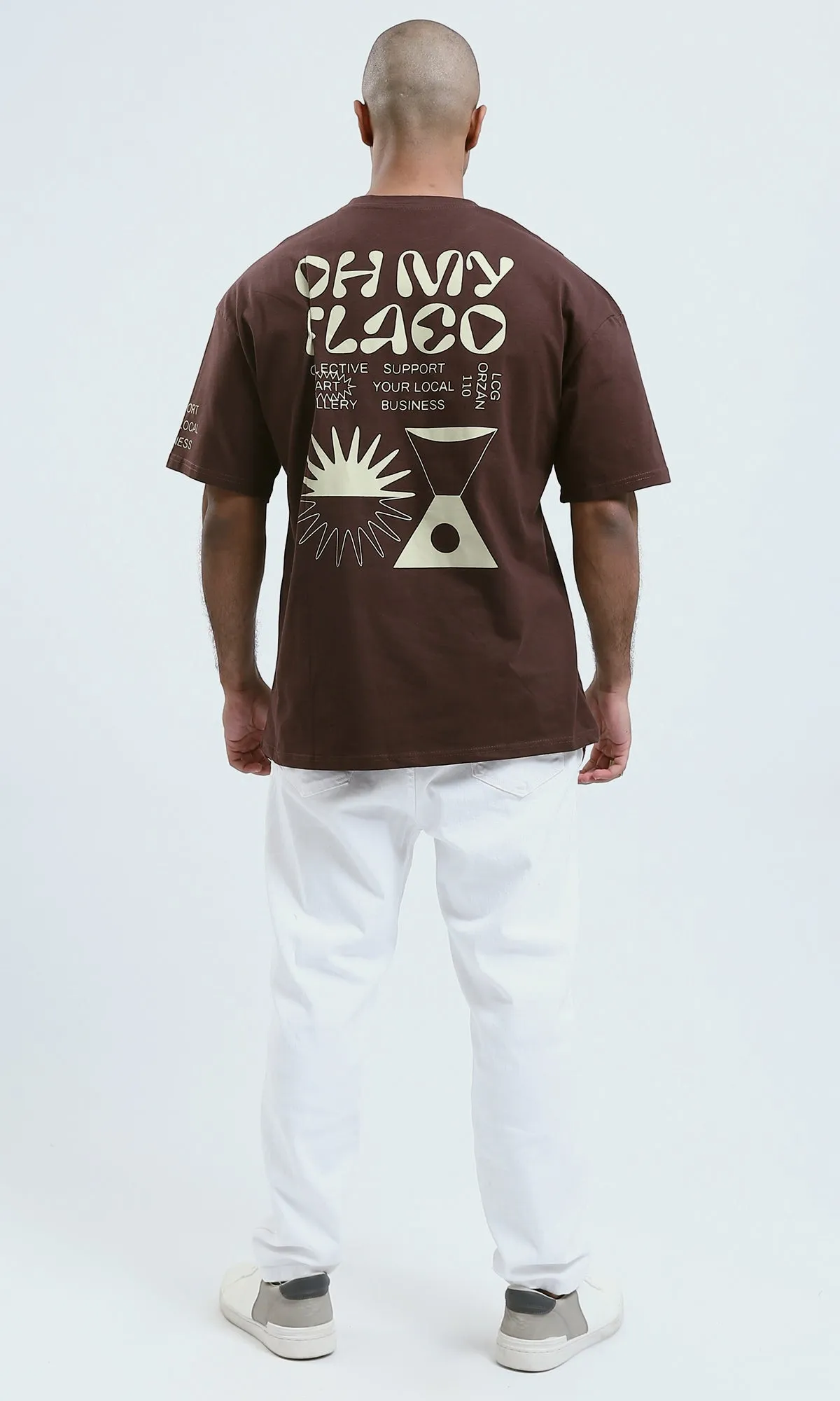 o188742 - Mahogany Printed "Collective Art" Summer Short Tee
