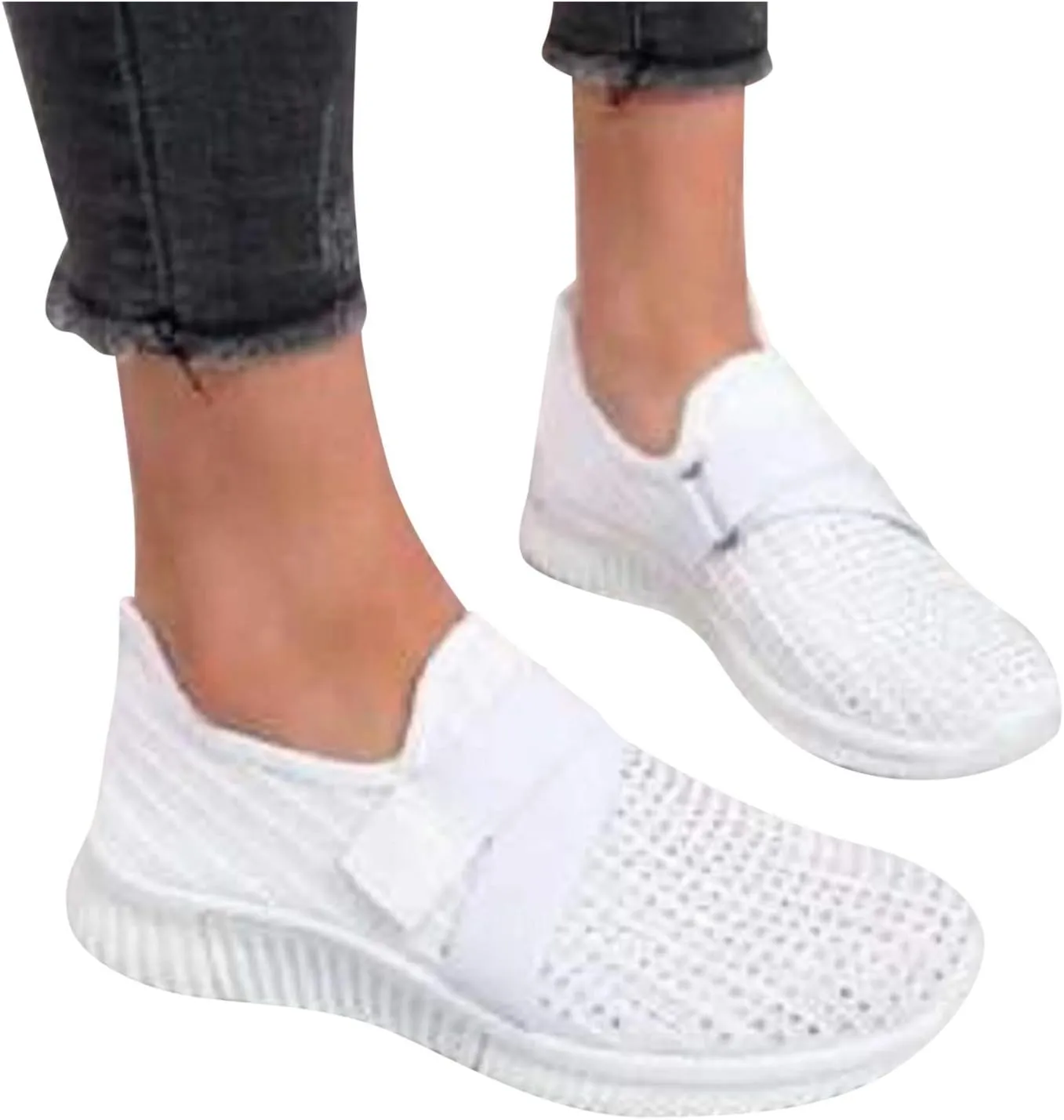 Orthopedic Shoes for Women Slip On Walking Shoes with Arch Support Breathable Lightweight Running Sneakers