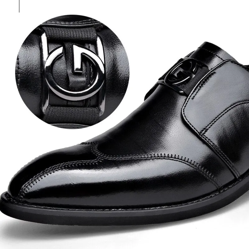 Patent Leather Brogue Shoes for Male Formal Wedding Party Office Shoes Men Oxfords Business Shoes Size 48