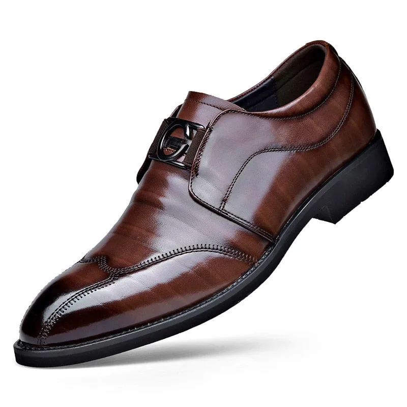 Patent Leather Brogue Shoes for Male Formal Wedding Party Office Shoes Men Oxfords Business Shoes Size 48
