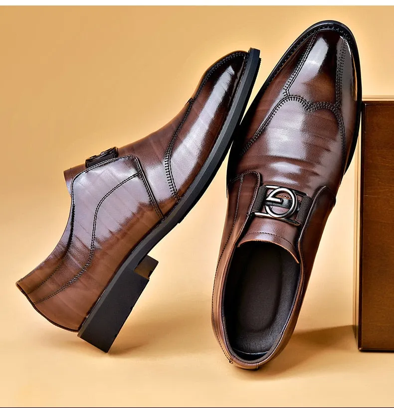 Patent Leather Brogue Shoes for Male Formal Wedding Party Office Shoes Men Oxfords Business Shoes Size 48