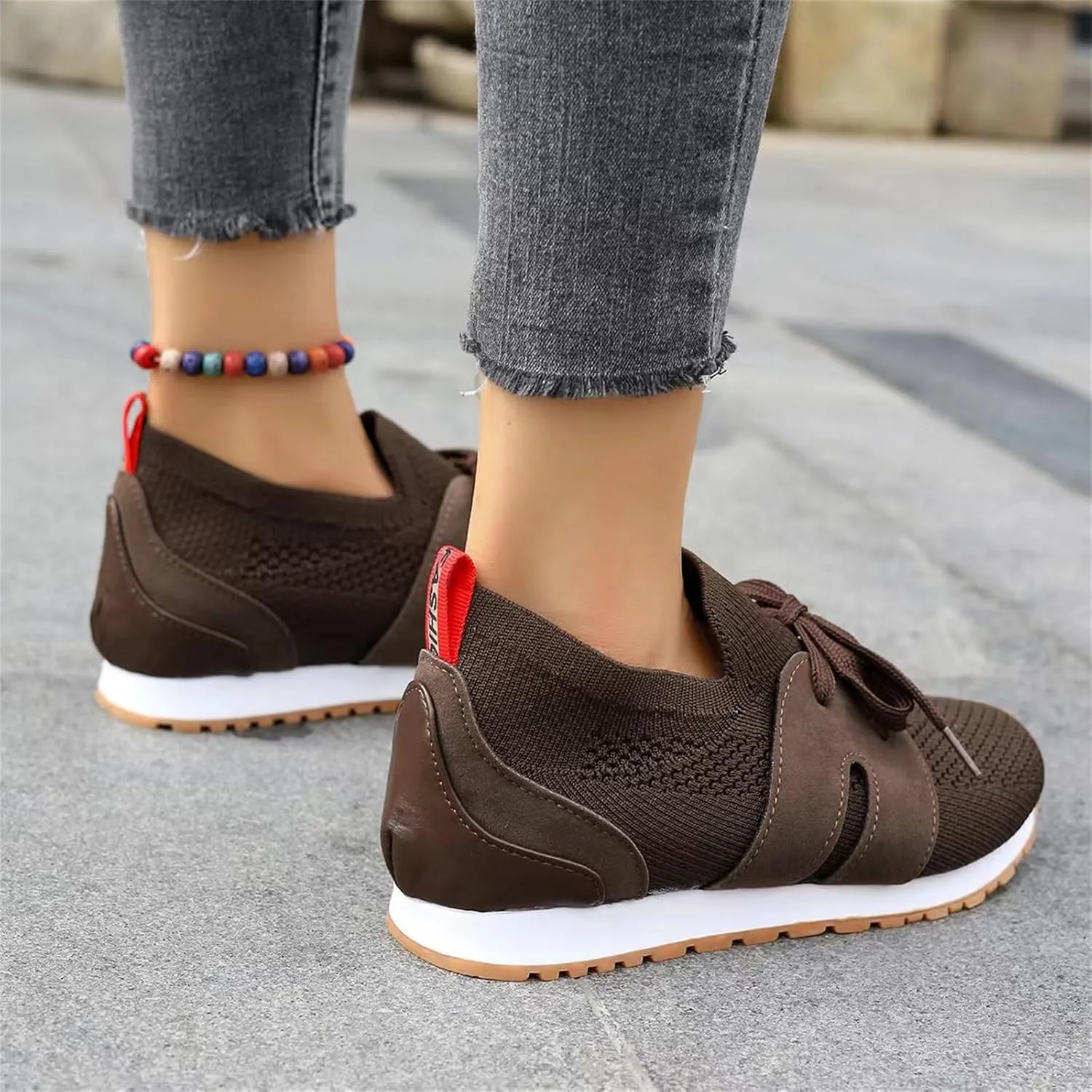 Running Shoes For Women Arch Support Lightweight Tennis Shoes Non Slip Gym Workout Breathable Walking Sneakers