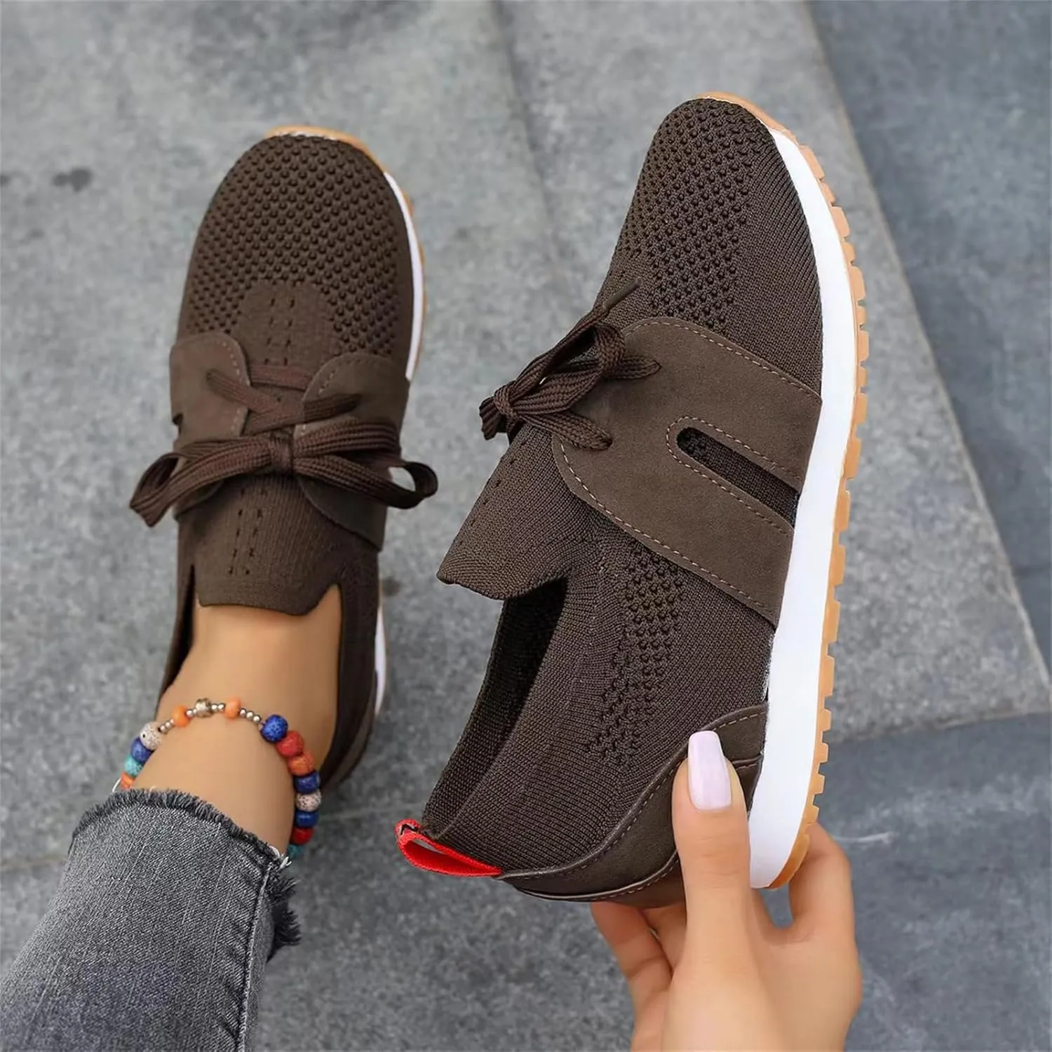Running Shoes For Women Arch Support Lightweight Tennis Shoes Non Slip Gym Workout Breathable Walking Sneakers