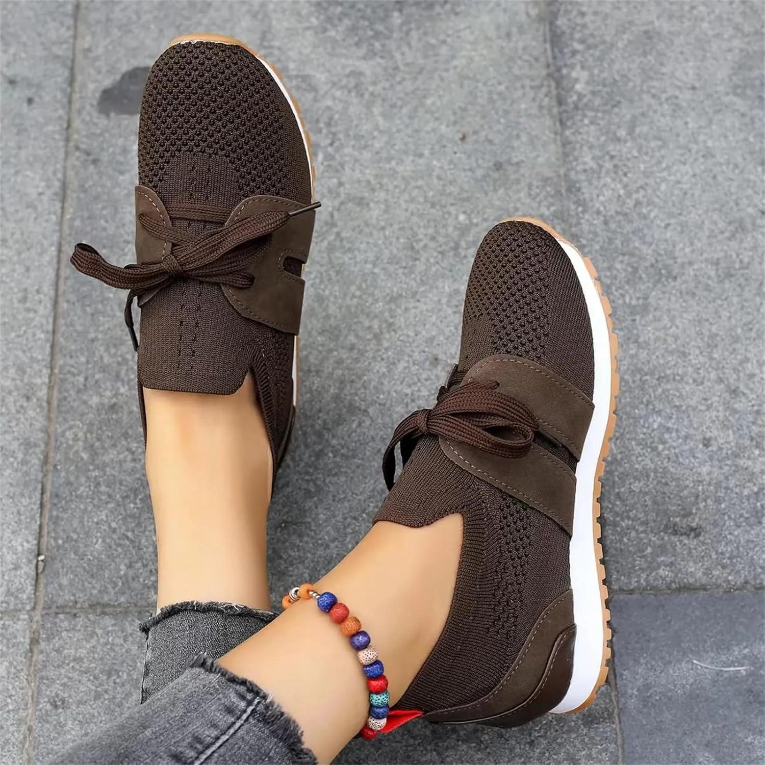 Running Shoes For Women Arch Support Lightweight Tennis Shoes Non Slip Gym Workout Breathable Walking Sneakers