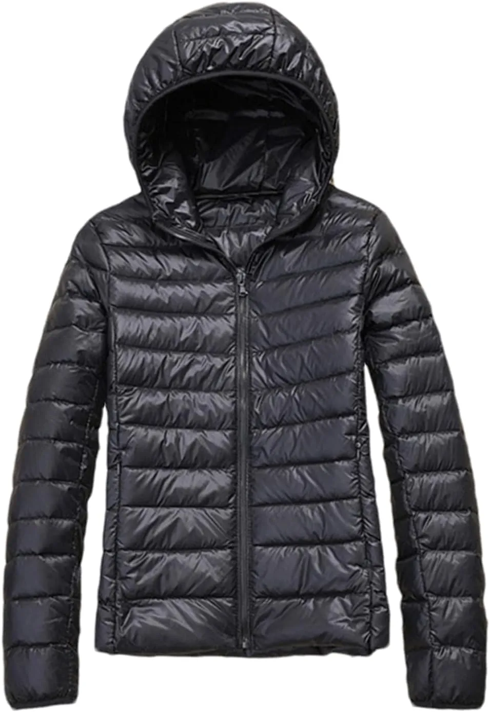 SaoBiiu Women Down Jacket Warm Hooded Coat Ultralight Quilted Puffer Jacket Female Windproof Parka