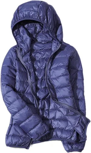 SaoBiiu Women Down Jacket Warm Hooded Coat Ultralight Quilted Puffer Jacket Female Windproof Parka