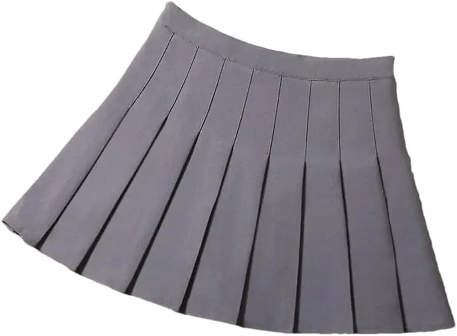 Short Skirts for Women Summer School Uniform Girl High Waist Mini Pleated Skirt