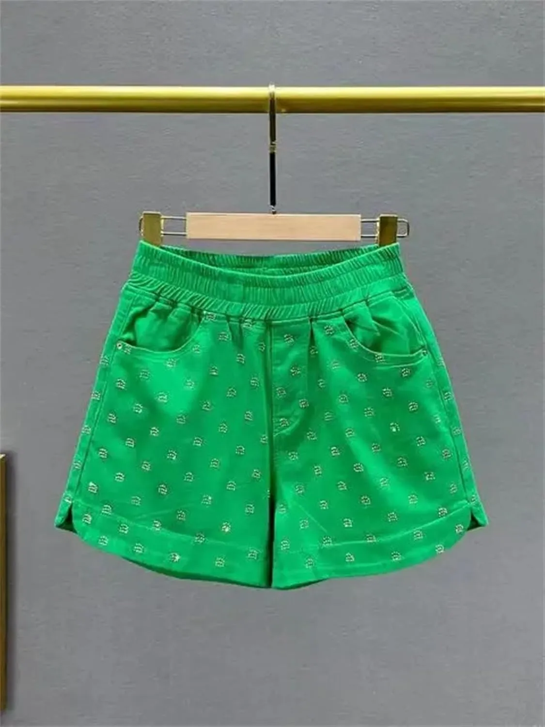 Spring Summer Raw Edge Denim Shorts Women Vintage High Waist Distressed Casual Weekend Style